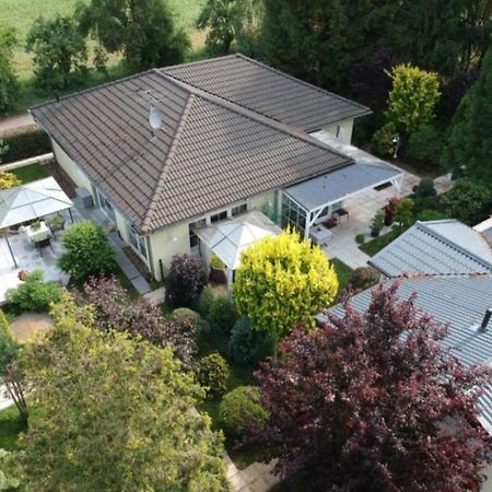 Ferienhaus Blaumond Mit Gartensauna Wandlitz Exteriör bild