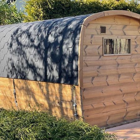 Ferienhaus Blaumond Mit Gartensauna Wandlitz Exteriör bild